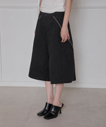 Asymmetrical Bermuda Shorts